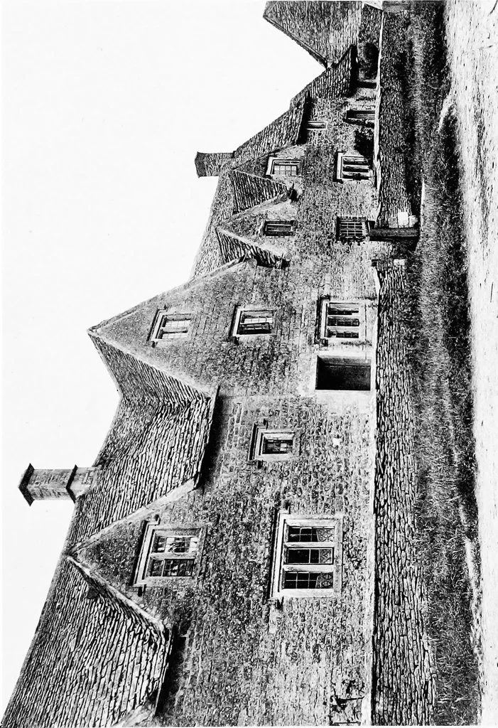 An illustration from Old cottages, farm-houses, and other stone buildings in the Cotswold district; examples of minor domestic architecture in Gloucestershire, Oxfordshire, Northants, Worcestershire, &c., 1905, leaf 136