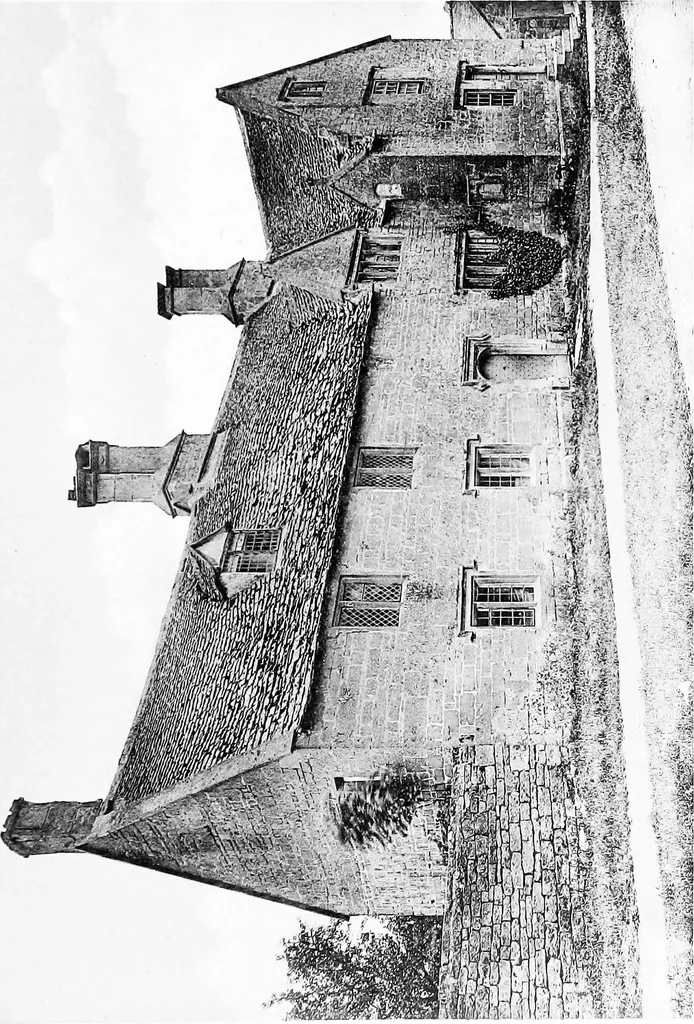 An illustration from Old cottages, farm-houses, and other stone buildings in the Cotswold district; examples of minor domestic architecture in Gloucestershire, Oxfordshire, Northants, Worcestershire, &c., 1905, leaf 150