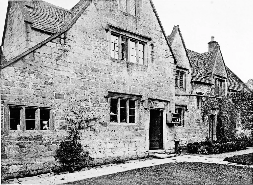 An illustration from Old cottages, farm-houses, and other stone buildings in the Cotswold district; examples of minor domestic architecture in Gloucestershire, Oxfordshire, Northants, Worcestershire, &c., 1905, leaf 160
