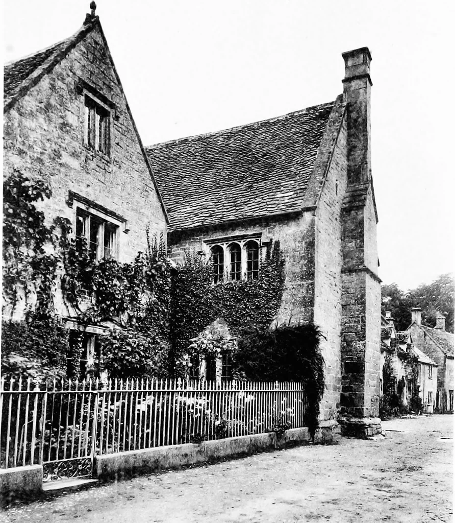 An illustration from Old cottages, farm-houses, and other stone buildings in the Cotswold district; examples of minor domestic architecture in Gloucestershire, Oxfordshire, Northants, Worcestershire, &c., 1905, leaf 168