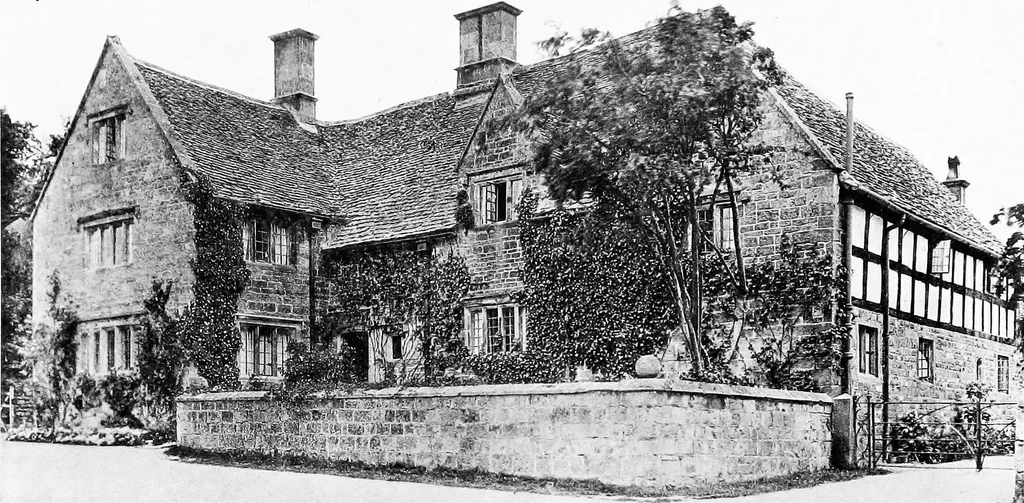 An illustration from Old cottages, farm-houses, and other stone buildings in the Cotswold district; examples of minor domestic architecture in Gloucestershire, Oxfordshire, Northants, Worcestershire, &c., 1905, leaf 194