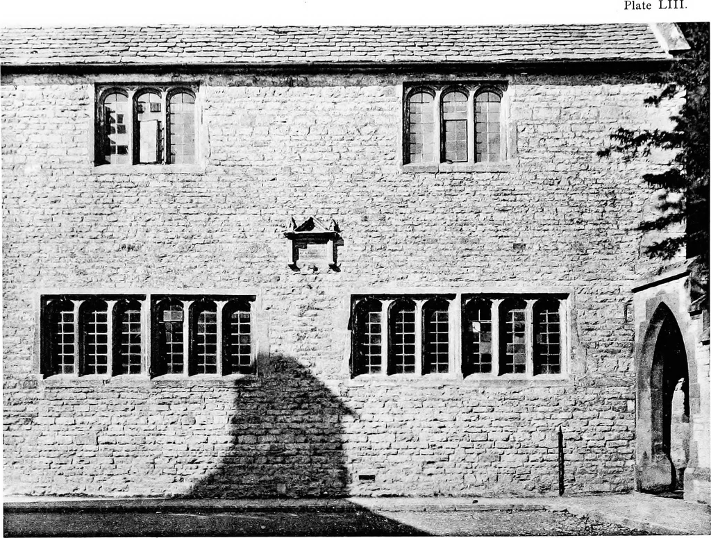 An illustration from Old cottages, farm-houses, and other stone buildings in the Cotswold district; examples of minor domestic architecture in Gloucestershire, Oxfordshire, Northants, Worcestershire, &c., 1905, leaf 196