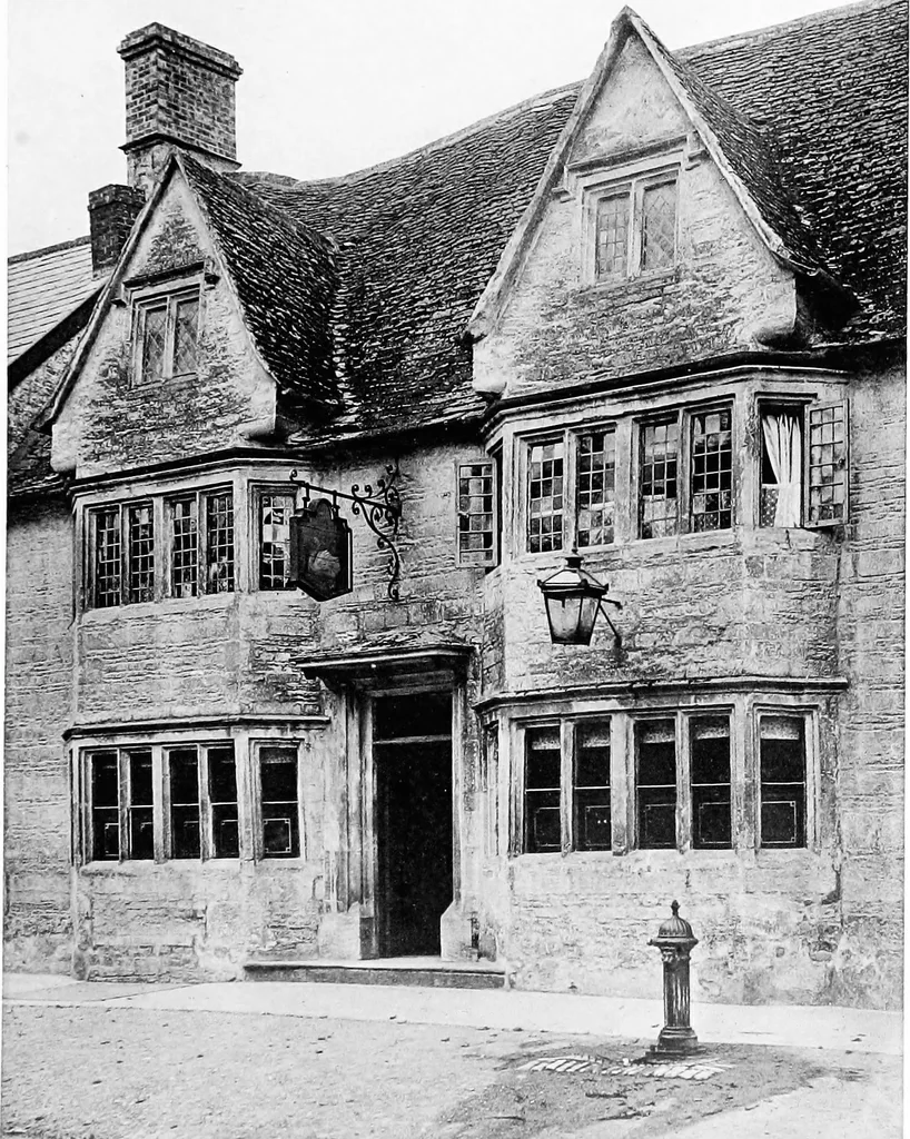 An illustration from Old cottages, farm-houses, and other stone buildings in the Cotswold district; examples of minor domestic architecture in Gloucestershire, Oxfordshire, Northants, Worcestershire, &c., 1905, leaf 210