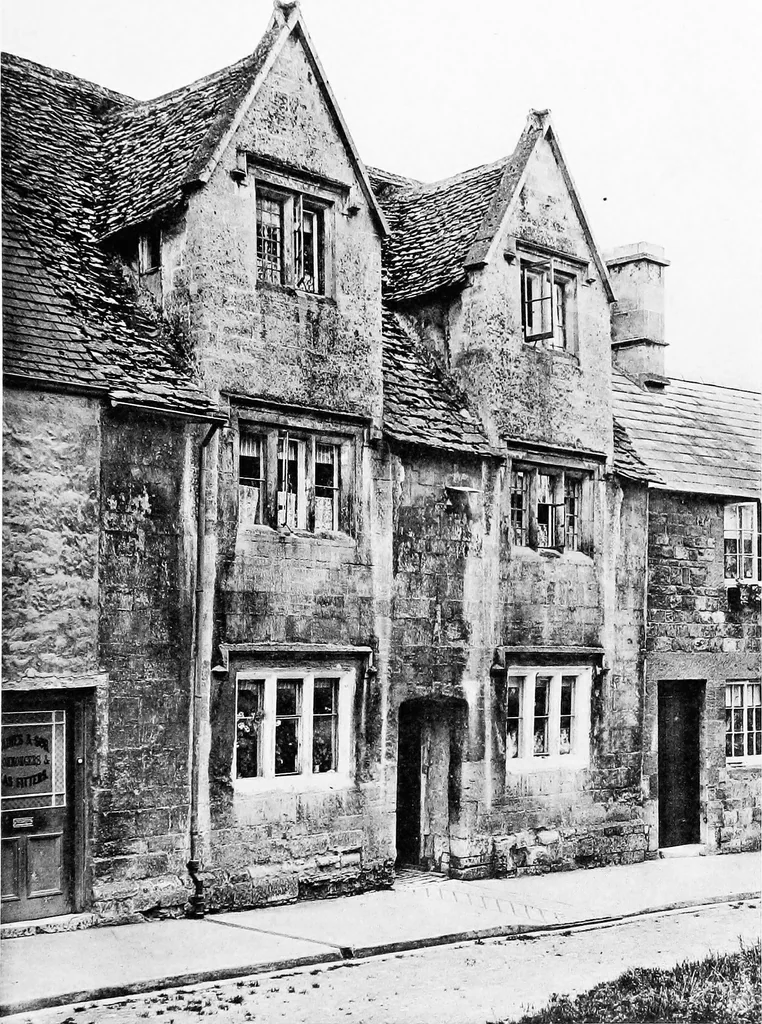 An illustration from Old cottages, farm-houses, and other stone buildings in the Cotswold district; examples of minor domestic architecture in Gloucestershire, Oxfordshire, Northants, Worcestershire, &c., 1905, leaf 212