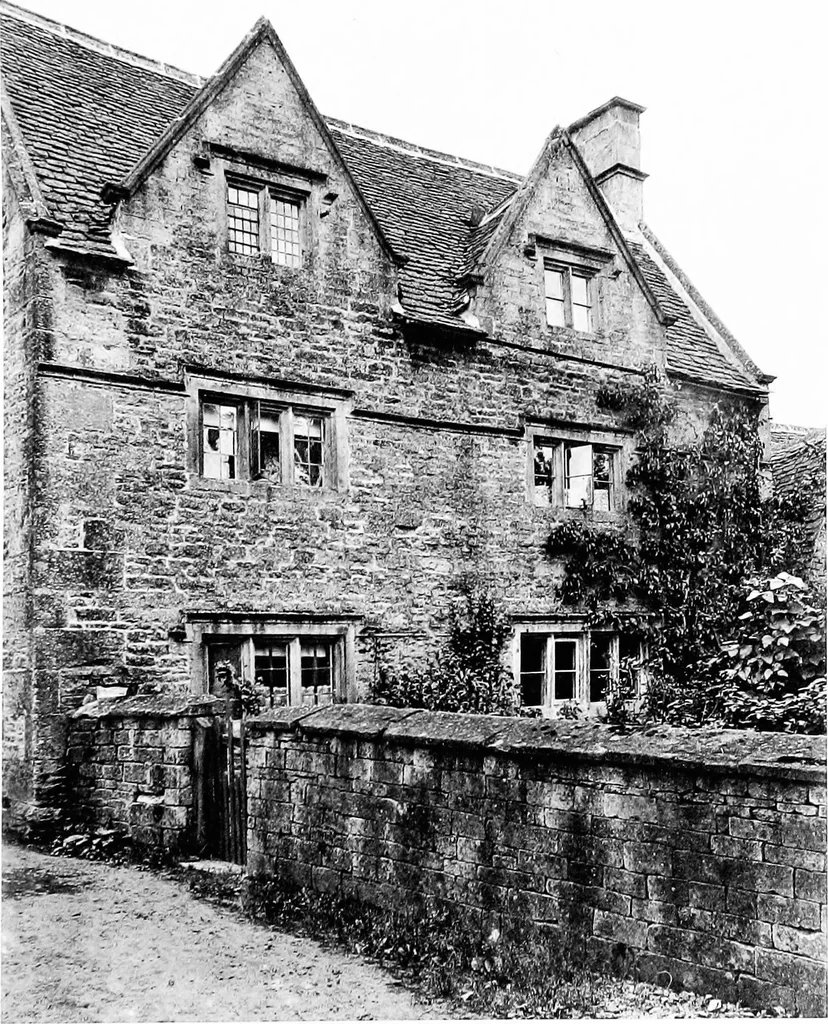 An illustration from Old cottages, farm-houses, and other stone buildings in the Cotswold district; examples of minor domestic architecture in Gloucestershire, Oxfordshire, Northants, Worcestershire, &c., 1905, leaf 222