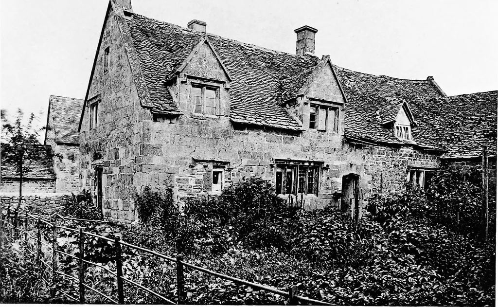 An illustration from Old cottages, farm-houses, and other stone buildings in the Cotswold district; examples of minor domestic architecture in Gloucestershire, Oxfordshire, Northants, Worcestershire, &c., 1905, leaf 226