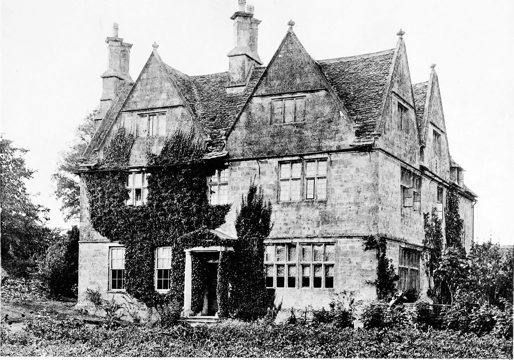 An illustration from Old cottages, farm-houses, and other stone buildings in the Cotswold district; examples of minor domestic architecture in Gloucestershire, Oxfordshire, Northants, Worcestershire, &c., 1905, leaf 232