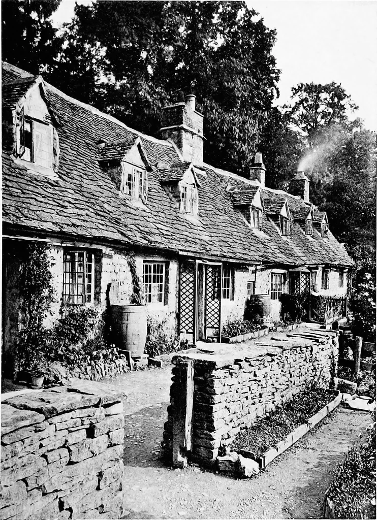 An illustration from Old cottages, farm-houses, and other stone buildings in the Cotswold district; examples of minor domestic architecture in Gloucestershire, Oxfordshire, Northants, Worcestershire, &c., 1905, leaf 238