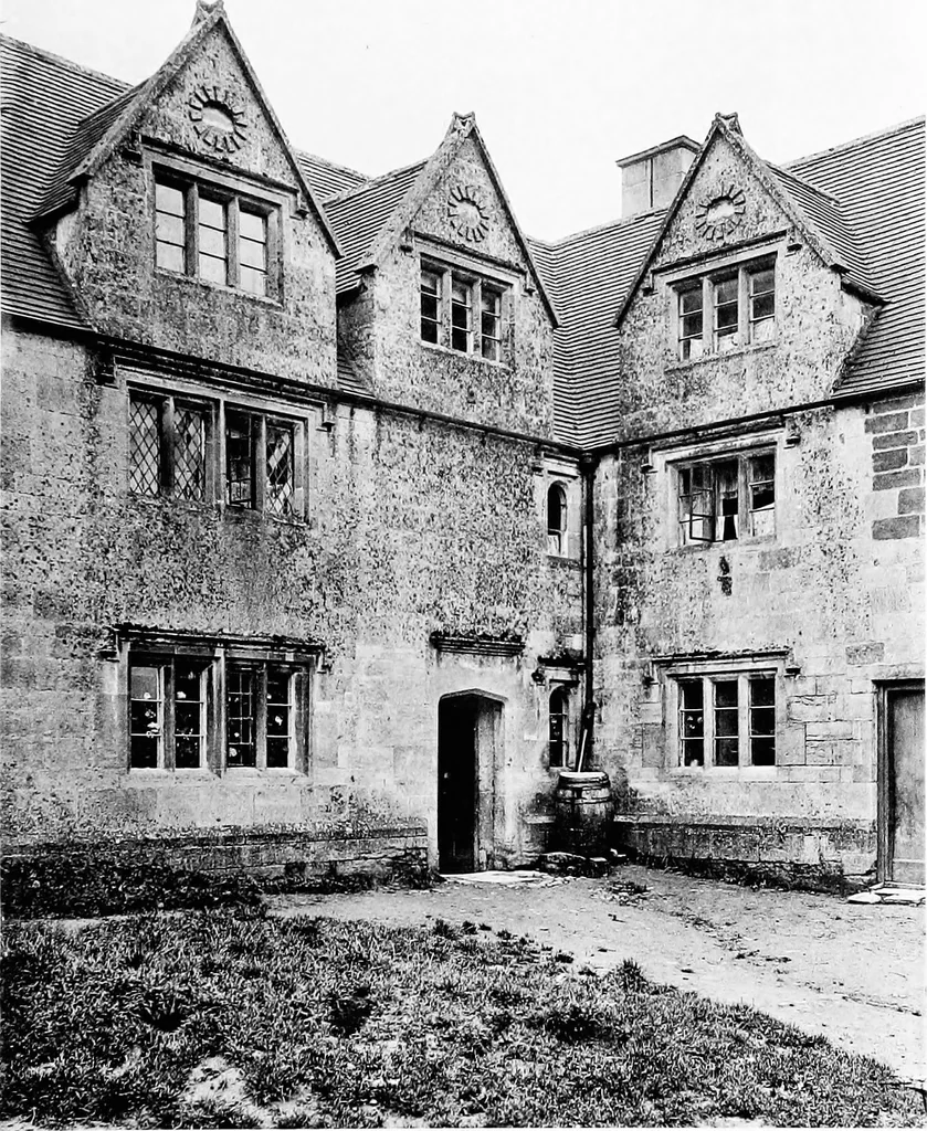 An illustration from Old cottages, farm-houses, and other stone buildings in the Cotswold district; examples of minor domestic architecture in Gloucestershire, Oxfordshire, Northants, Worcestershire, &c., 1905, leaf 246