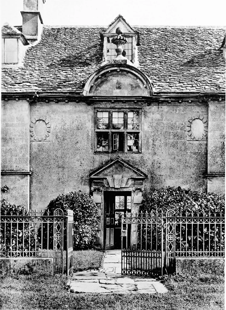 An illustration from Old cottages, farm-houses, and other stone buildings in the Cotswold district; examples of minor domestic architecture in Gloucestershire, Oxfordshire, Northants, Worcestershire, &c., 1905, leaf 250