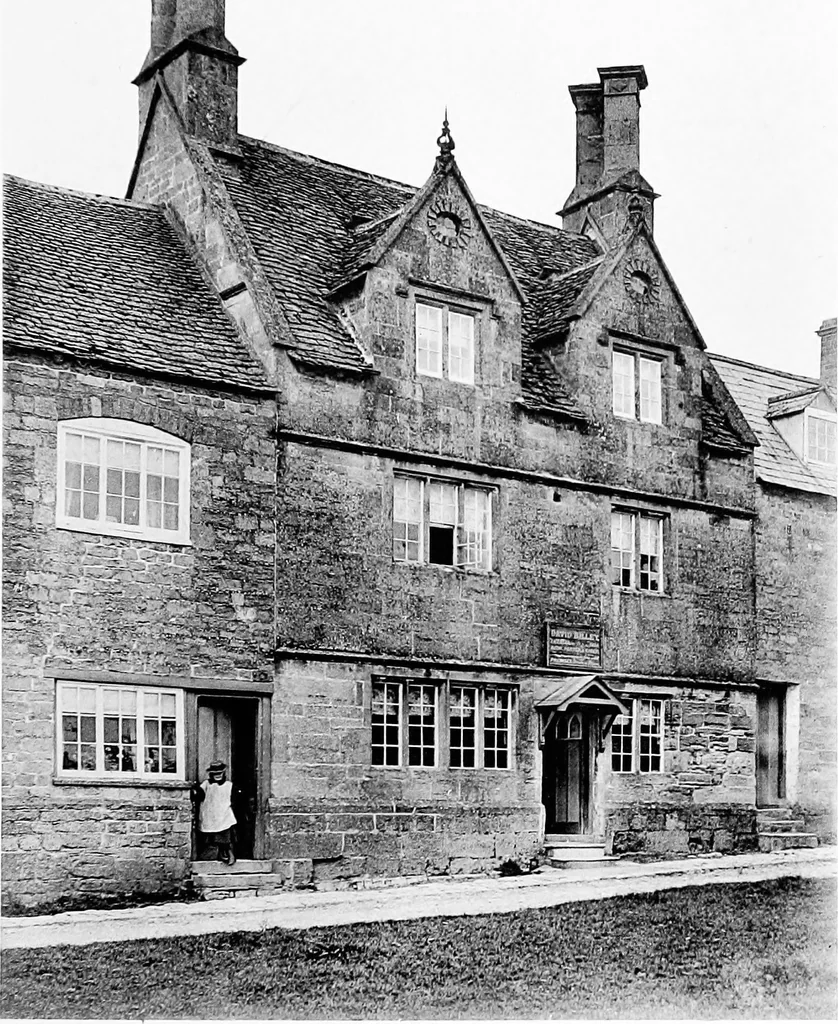 An illustration from Old cottages, farm-houses, and other stone buildings in the Cotswold district; examples of minor domestic architecture in Gloucestershire, Oxfordshire, Northants, Worcestershire, &c., 1905, leaf 256