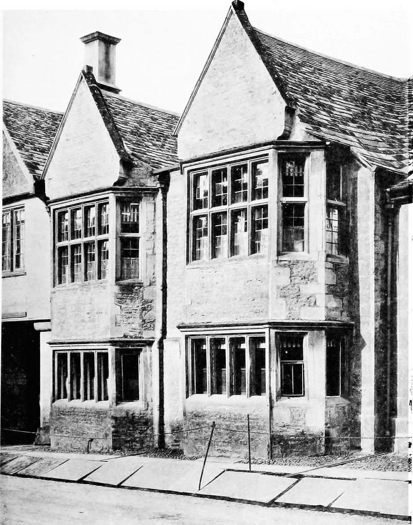An illustration from Old cottages, farm-houses, and other stone buildings in the Cotswold district; examples of minor domestic architecture in Gloucestershire, Oxfordshire, Northants, Worcestershire, &c., 1905, leaf 272