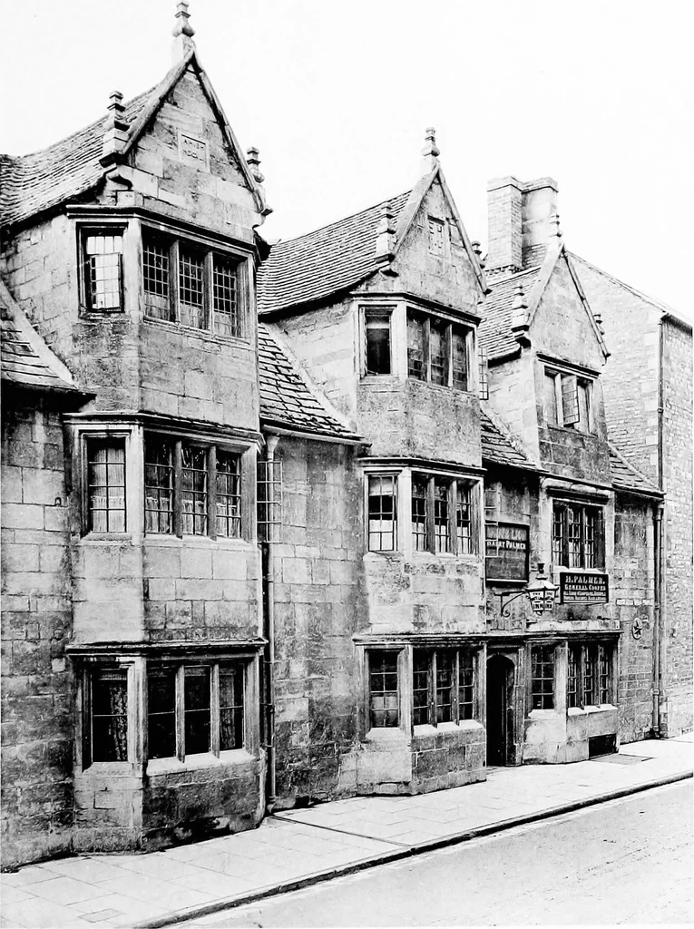 An illustration from Old cottages, farm-houses, and other stone buildings in the Cotswold district; examples of minor domestic architecture in Gloucestershire, Oxfordshire, Northants, Worcestershire, &c., 1905, leaf 274