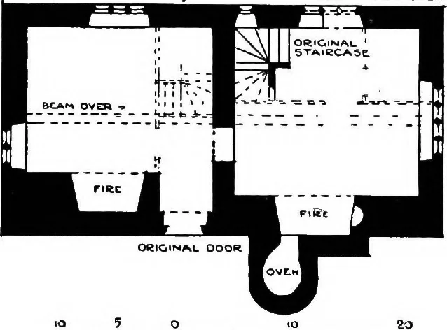 An illustration from Old cottages, farm-houses, and other stone buildings in the Cotswold district; examples of minor domestic architecture in Gloucestershire, Oxfordshire, Northants, Worcestershire, &c., 1905, leaf 30