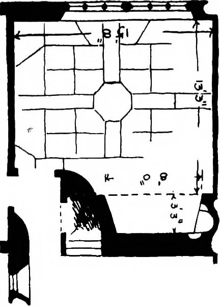 An illustration from Old cottages, farm-houses, and other stone buildings in the Cotswold district; examples of minor domestic architecture in Gloucestershire, Oxfordshire, Northants, Worcestershire, &c., 1905, leaf 38