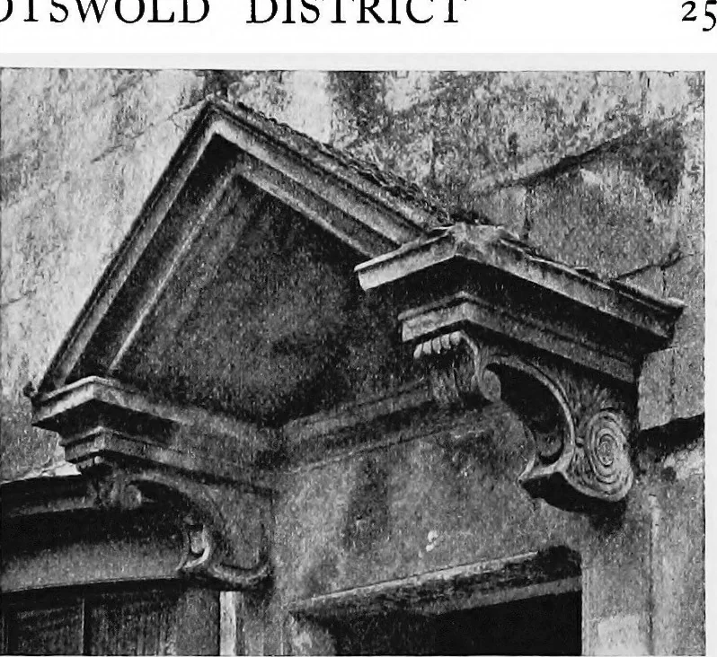 An illustration from Old cottages, farm-houses, and other stone buildings in the Cotswold district; examples of minor domestic architecture in Gloucestershire, Oxfordshire, Northants, Worcestershire, &c., 1905, leaf 44