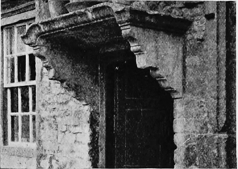An illustration from Old cottages, farm-houses, and other stone buildings in the Cotswold district; examples of minor domestic architecture in Gloucestershire, Oxfordshire, Northants, Worcestershire, &c., 1905, leaf 44