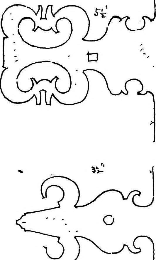 An illustration from Old cottages, farm-houses, and other stone buildings in the Cotswold district; examples of minor domestic architecture in Gloucestershire, Oxfordshire, Northants, Worcestershire, &c., 1905, leaf 46