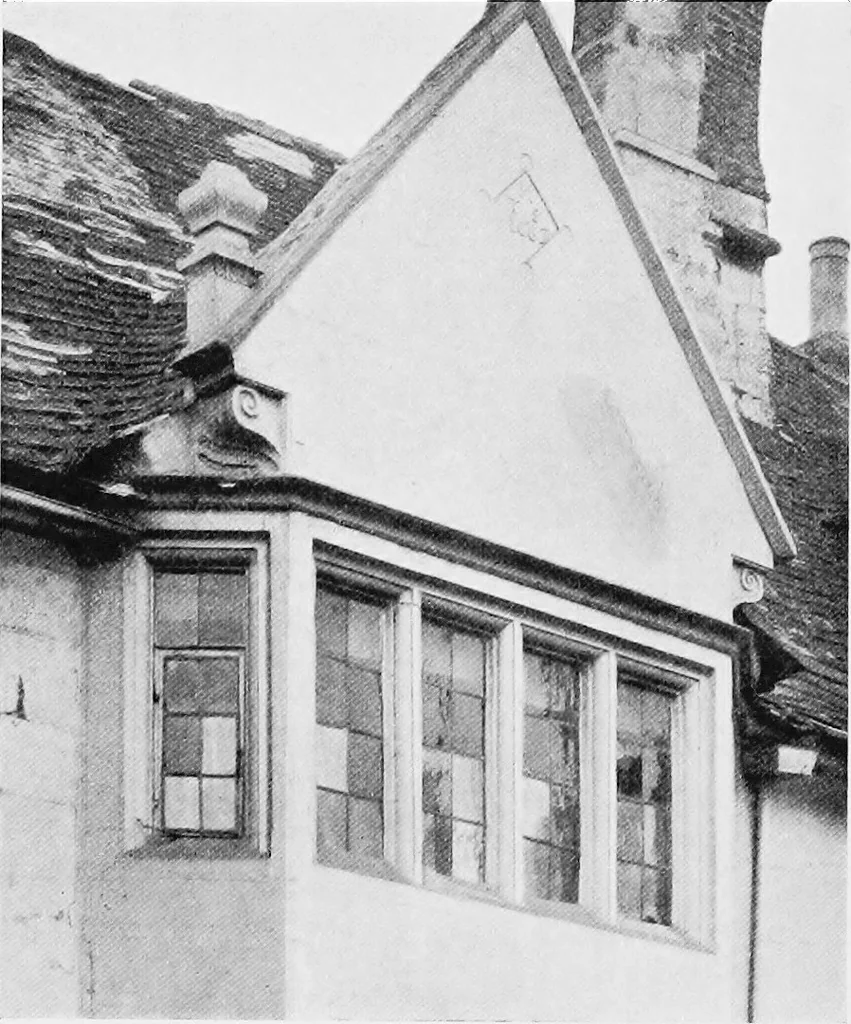 An illustration from Old cottages, farm-houses, and other stone buildings in the Cotswold district; examples of minor domestic architecture in Gloucestershire, Oxfordshire, Northants, Worcestershire, &c., 1905, leaf 57