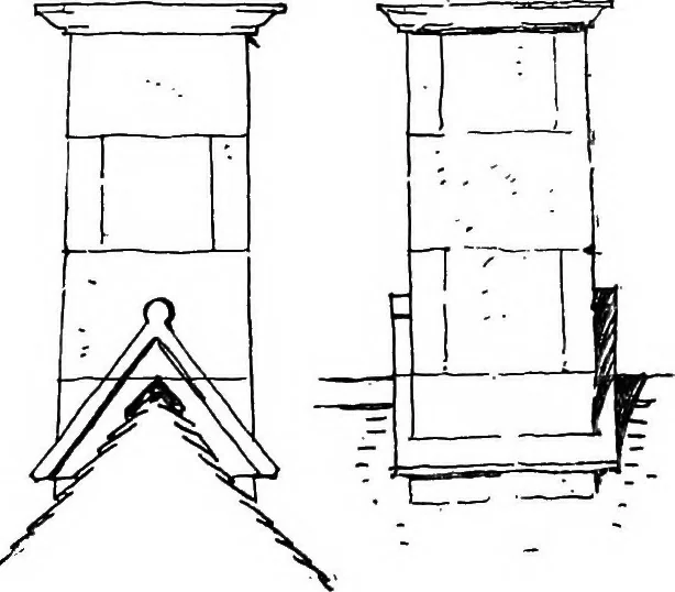 An illustration from Old cottages, farm-houses, and other stone buildings in the Cotswold district; examples of minor domestic architecture in Gloucestershire, Oxfordshire, Northants, Worcestershire, &c., 1905, leaf 62