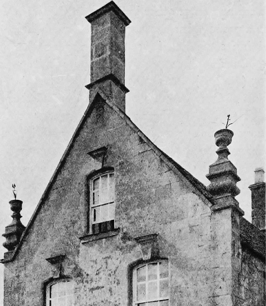 An illustration from Old cottages, farm-houses, and other stone buildings in the Cotswold district; examples of minor domestic architecture in Gloucestershire, Oxfordshire, Northants, Worcestershire, &c., 1905, leaf 89