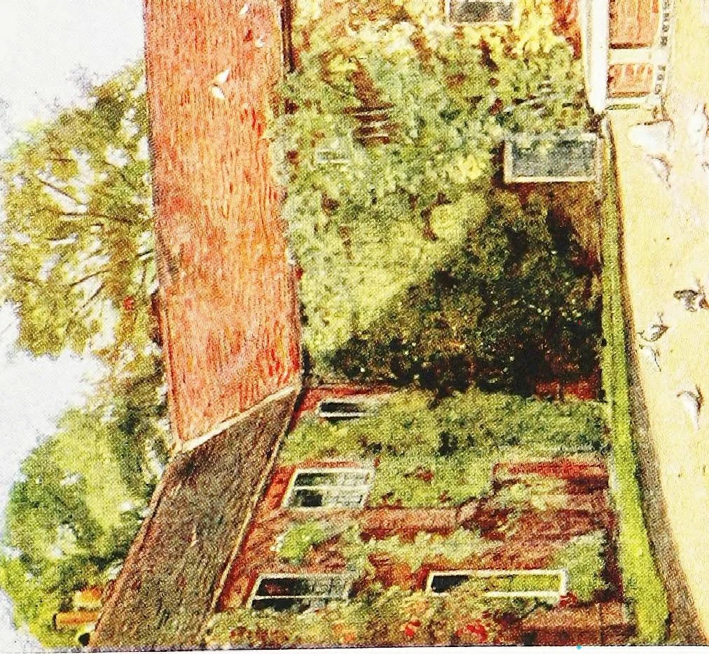 An illustration from Gardens of celebrities and celebrated gardens in and around London, 1918, leaf 116