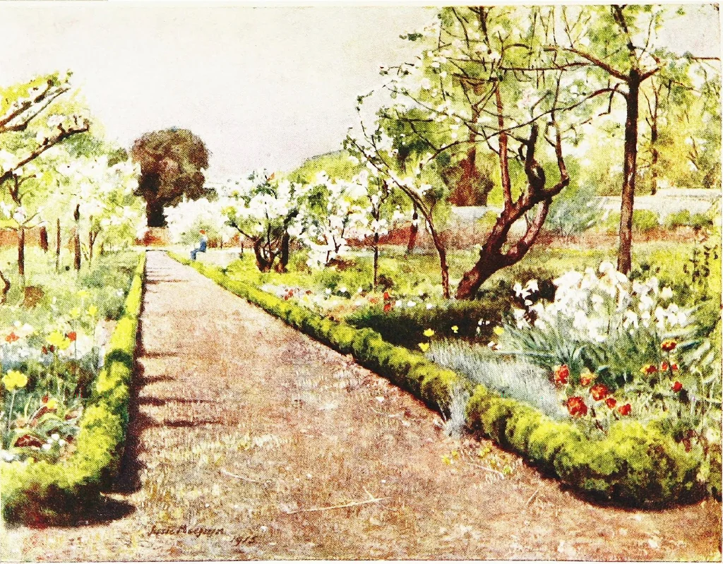 An illustration from Gardens of celebrities and celebrated gardens in and around London, 1918, leaf 122