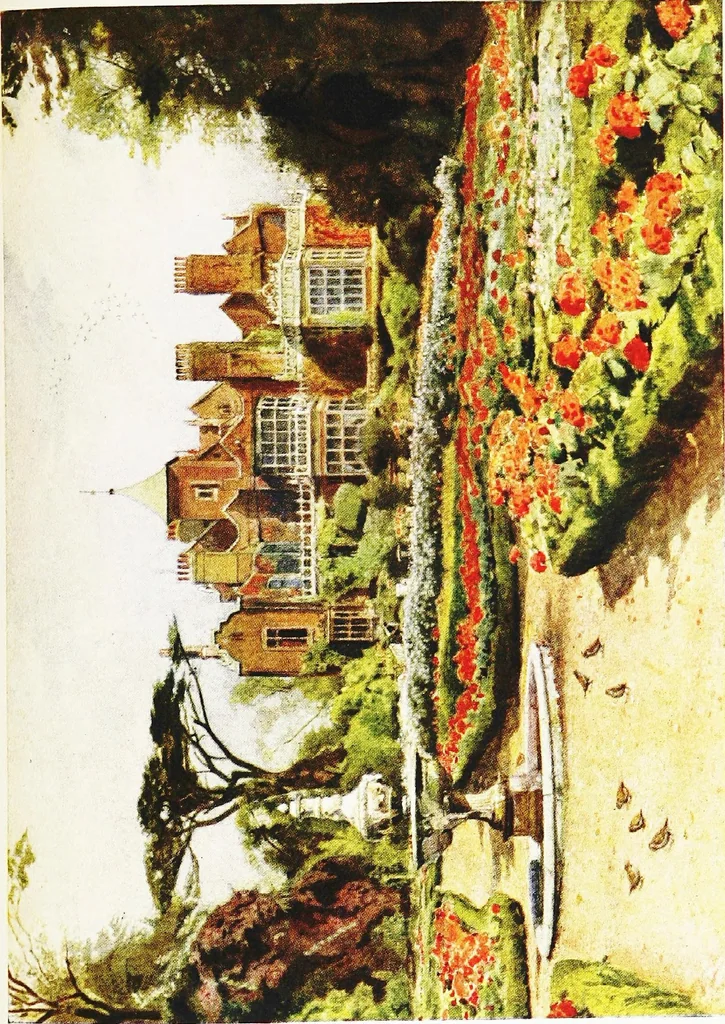 An illustration from Gardens of celebrities and celebrated gardens in and around London, 1918, leaf 276