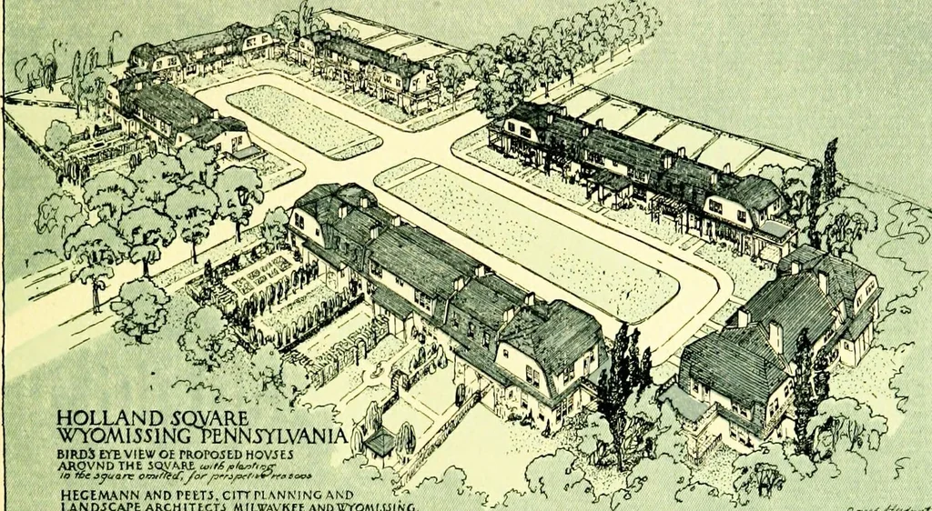 An illustration from Wyomissing Park ; the modern garden suburb of Reading, Pennsylvania;, 1919, leaf 12