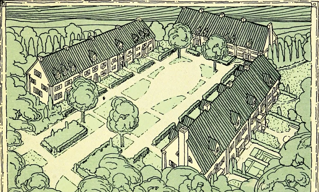 An illustration from Wyomissing Park ; the modern garden suburb of Reading, Pennsylvania;, 1919, leaf 26