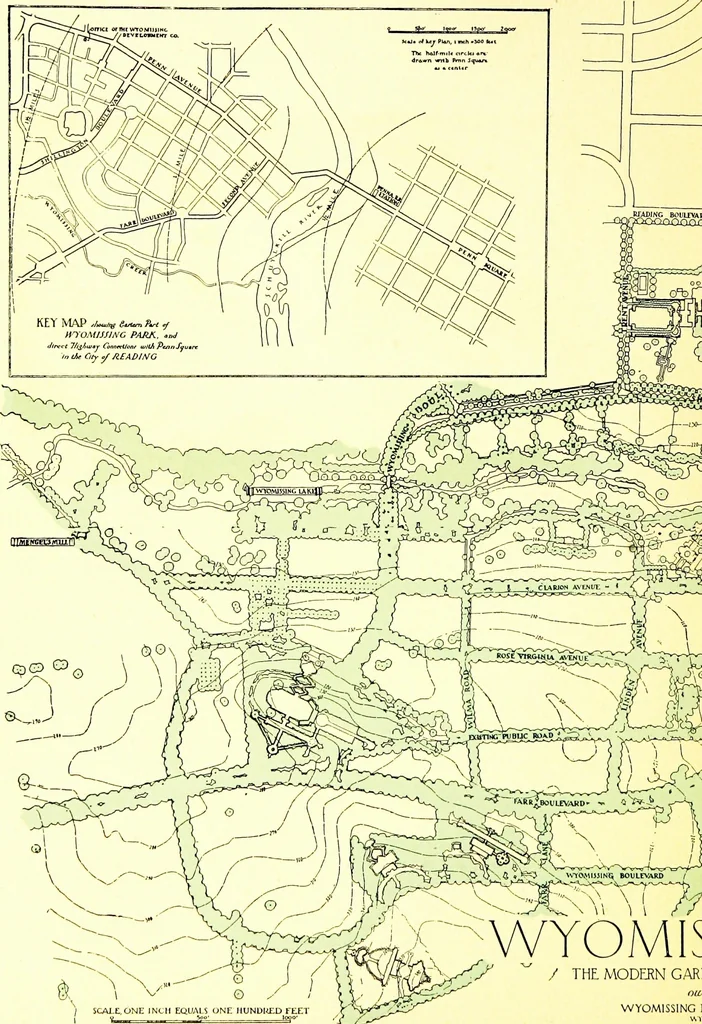 An illustration from Wyomissing Park ; the modern garden suburb of Reading, Pennsylvania;, 1919, leaf 27