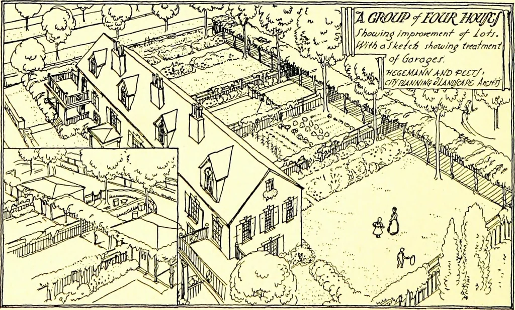 An illustration from Wyomissing Park ; the modern garden suburb of Reading, Pennsylvania;, 1919, leaf 29