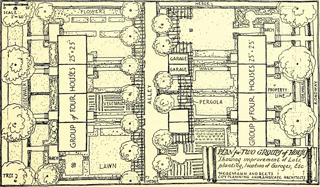An illustration from Wyomissing Park ; the modern garden suburb of Reading, Pennsylvania;, 1919, leaf 30
