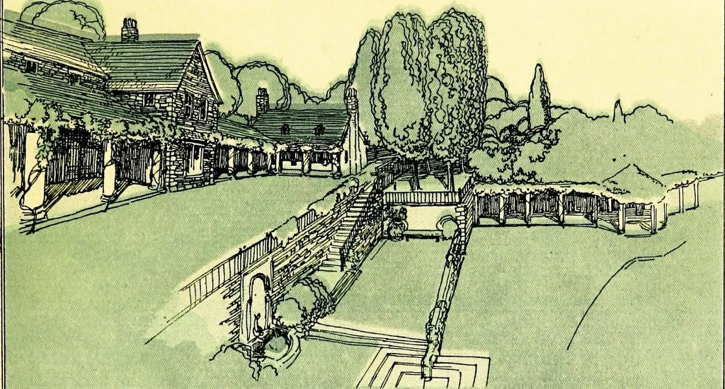 An illustration from Wyomissing Park ; the modern garden suburb of Reading, Pennsylvania;, 1919, leaf 32