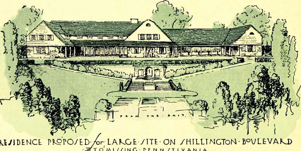 An illustration from Wyomissing Park ; the modern garden suburb of Reading, Pennsylvania;, 1919, leaf 47