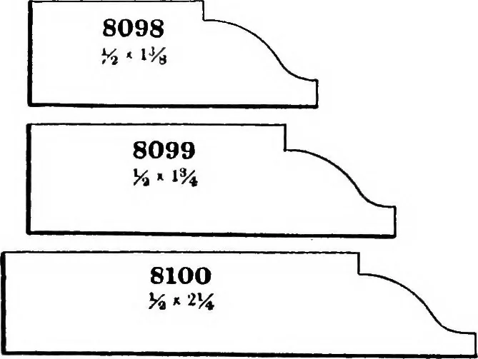 An illustration from Yellow pine mouldings, 1908, leaf 13
