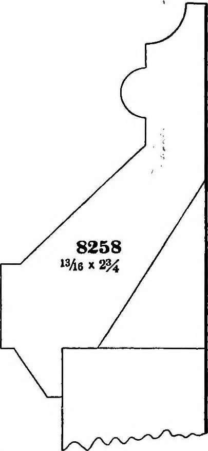 An illustration from Yellow pine mouldings, 1908, leaf 25
