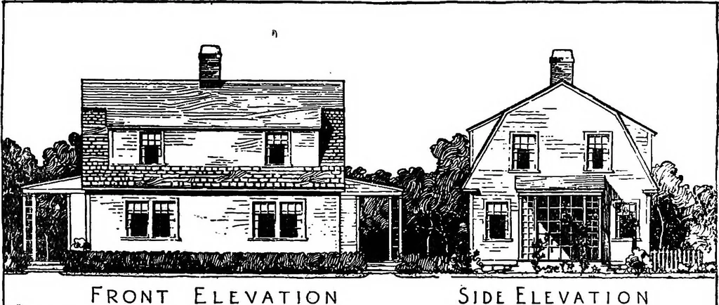 An illustration from The housing problem in war and peace, 1918, leaf 100