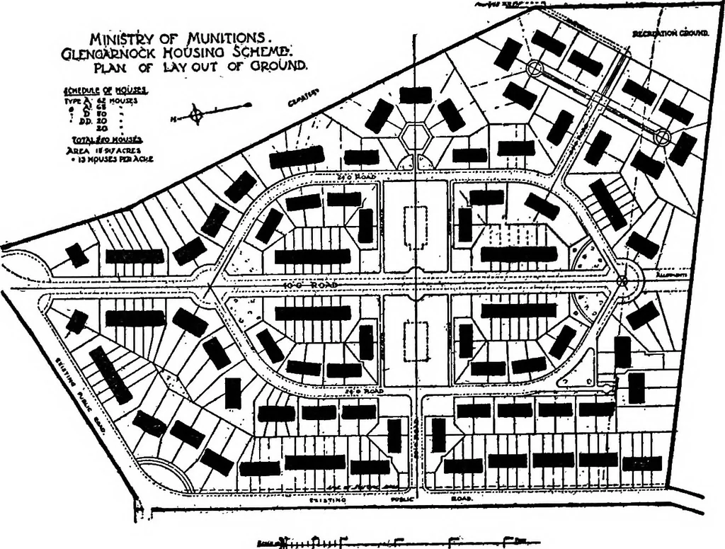 An illustration from The housing problem in war and peace, 1918, leaf 103