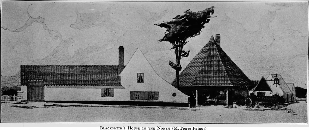 An illustration from The housing problem in war and peace, 1918, leaf 106