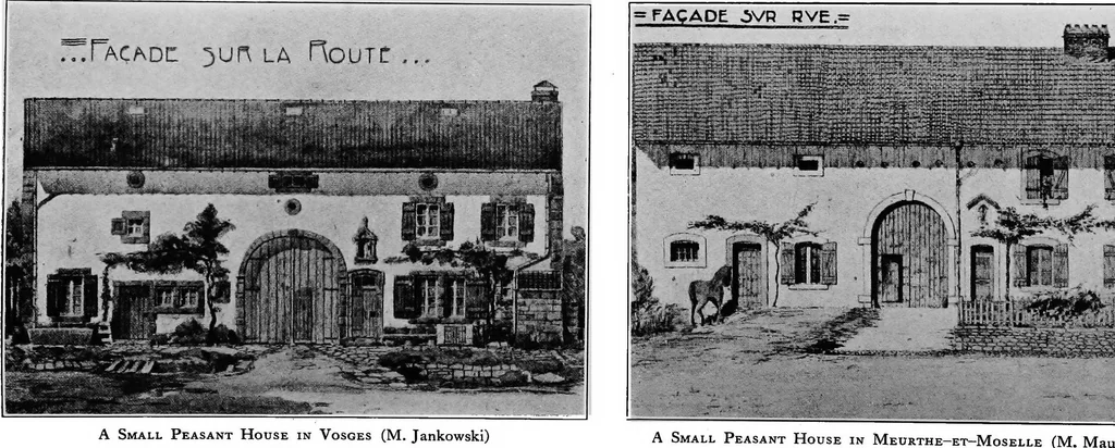 An illustration from The housing problem in war and peace, 1918, leaf 107