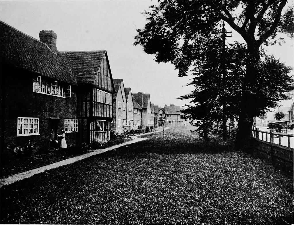 An illustration from The housing problem in war and peace, 1918, leaf 18