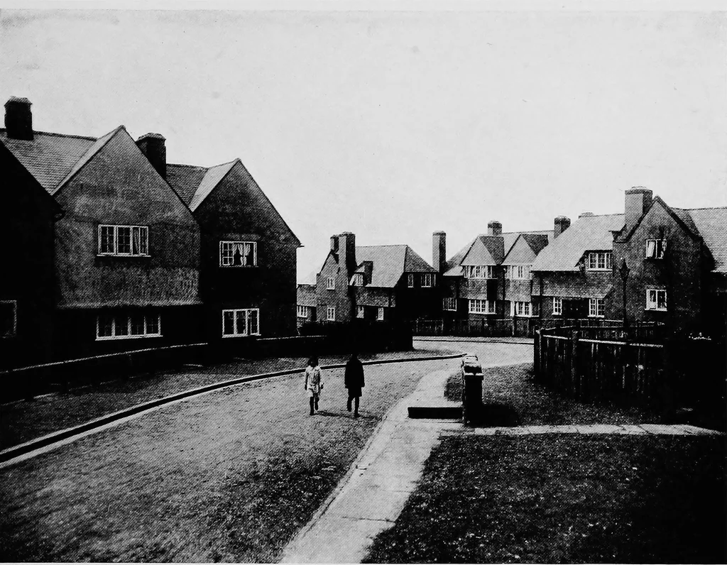 An illustration from The housing problem in war and peace, 1918, leaf 50