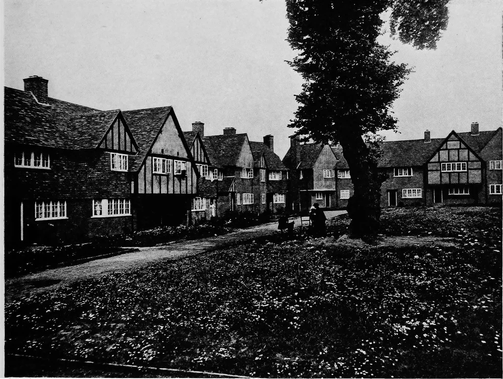 An illustration from The housing problem in war and peace, 1918, leaf 56