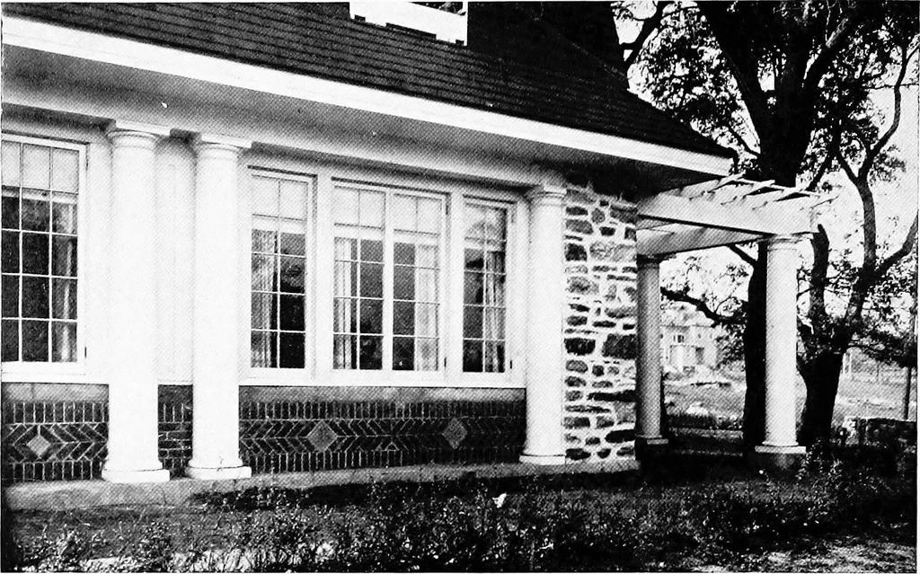 An illustration from The Dutch colonial house; its origin, design, modern plan and construction;, 1913, leaf 103