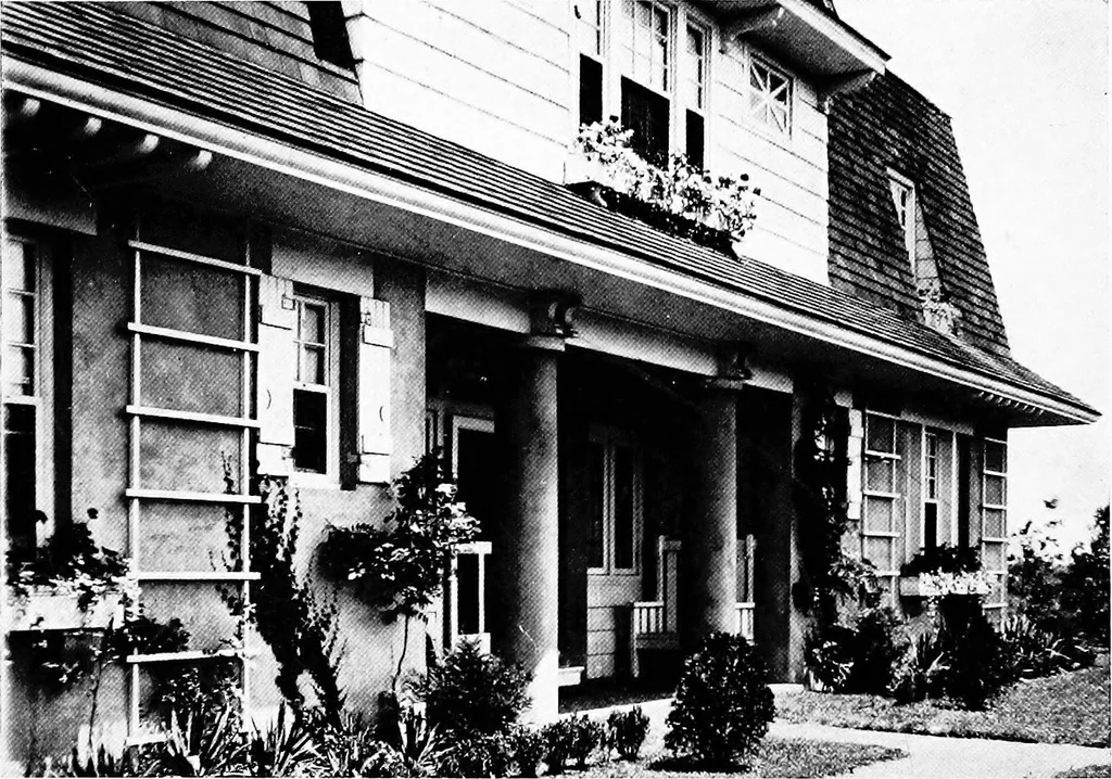 An illustration from The Dutch colonial house; its origin, design, modern plan and construction;, 1913, leaf 103