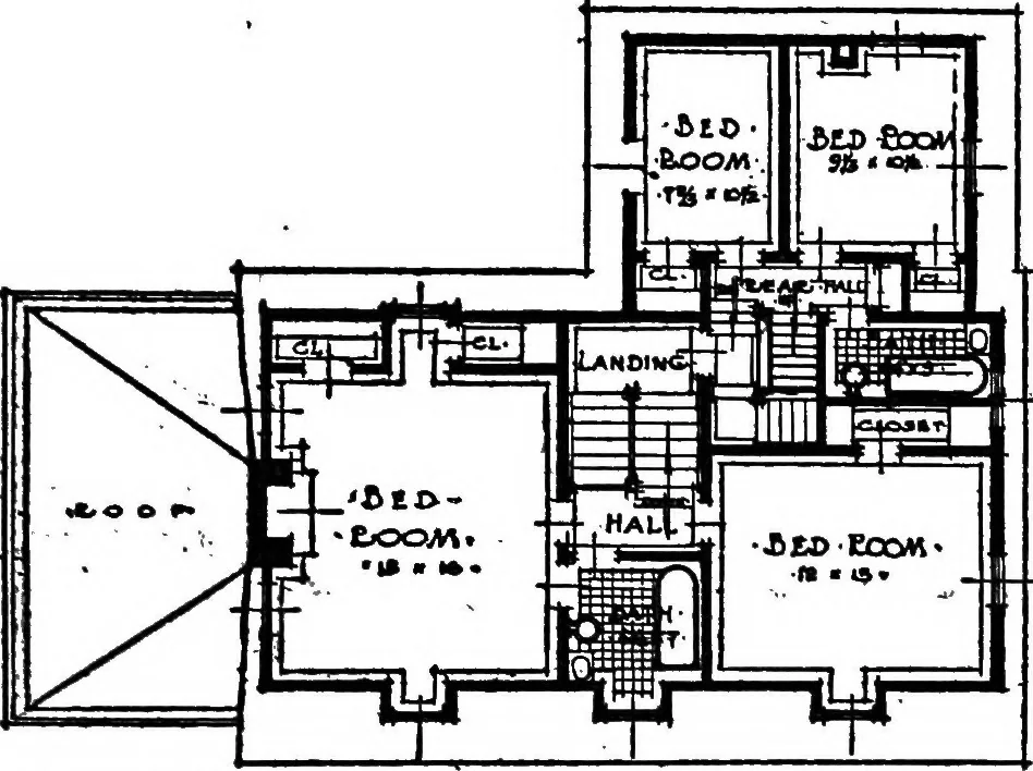 An illustration from The Dutch colonial house; its origin, design, modern plan and construction;, 1913, leaf 130