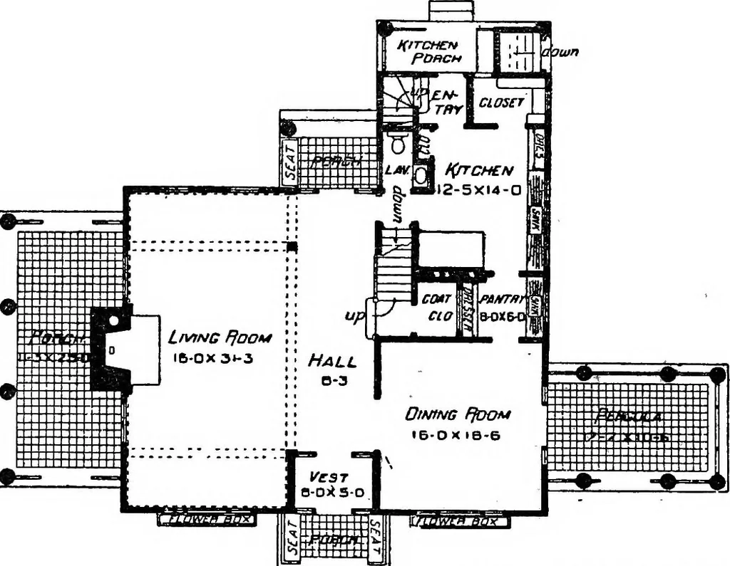 An illustration from The Dutch colonial house; its origin, design, modern plan and construction;, 1913, leaf 131