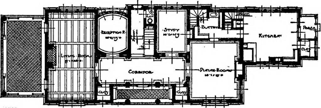 An illustration from The Dutch colonial house; its origin, design, modern plan and construction;, 1913, leaf 141