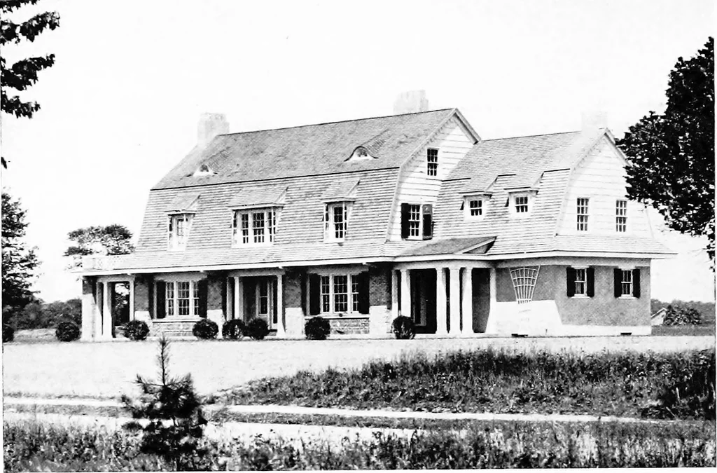 An illustration from The Dutch colonial house; its origin, design, modern plan and construction;, 1913, leaf 47